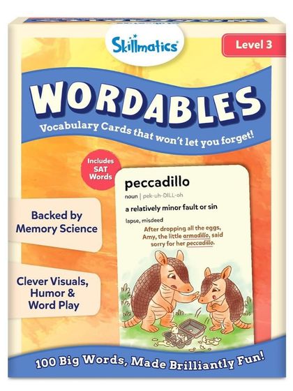 The Level 3 "Wordables" set includes SAT words, providing a challenge for our senior students and preparing them for higher-level language skills.