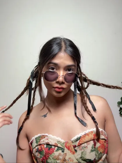 In my corset girl era. This floral tapestry corset is such a fun and trendy piece. I’ve styled it with braids and sunglasses for a playful, festival-inspired look.