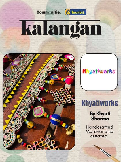 So excited to be at the Kalangan festival at Inorbit Mall, Hyderabad. It's always a pleasure to meet everyone and share my handcrafted merchandise in person.