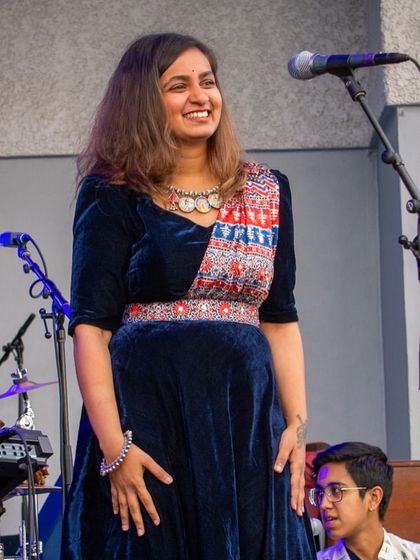 A happy moment on stage at the GroundUP Music Festival. This festival is all about the love for music, and you can feel it from both the artists and the audience. It’s a joy to be part of such a warm community.