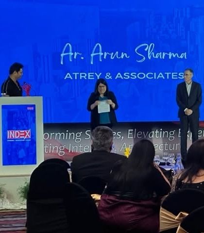 We were delighted to receive the Best Residential Award 2023 at The IndeXcellence Awards for our project, "The Vrinda in the Woods." I am grateful to our clients and collaborators who helped realize this vision.