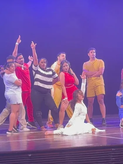 Another look at the colorful and energetic Bollyhop performance from 'Manch 24.' This was a crowd favorite, full of fun and powerful moves.