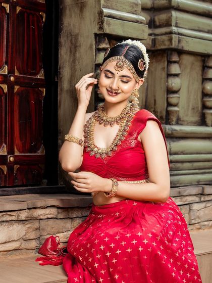 Thesparklebox - Occasion Wear Jewellery Rental Vibrant Kempu & Antique Sets photo 50