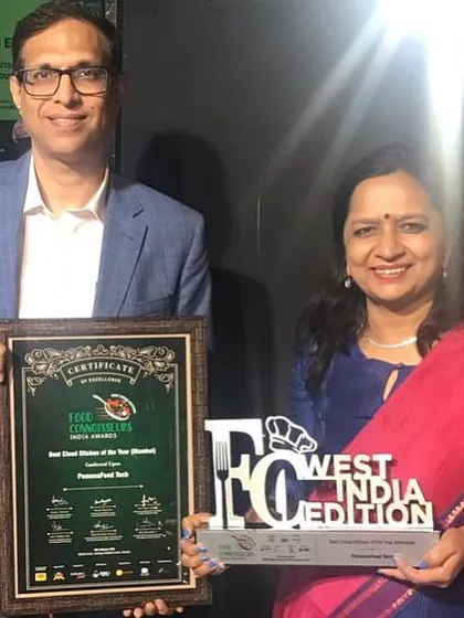 Posing proudly with the 'Best Cloud Kitchen of the Year' award and certificate. It's an honour to be recognized for the passion and hard work my team and I put in every day.