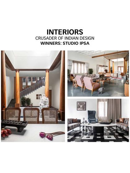 Reliving the moment our Prangan project won the "Crusader of Indian Design" award. This home was a labor of love, and we are so proud that its honest, traditional Indian design was recognized and applauded.