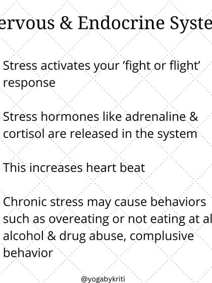 Stress activates our 'fight or flight' response, releasing hormones like adrenaline and cortisol. This infographic shows how that impacts your nervous and endocrine systems.