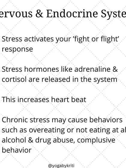 Stress activates your 'fight or flight' response, releasing hormones like cortisol and adrenaline. This can lead to chronic issues if left unmanaged.