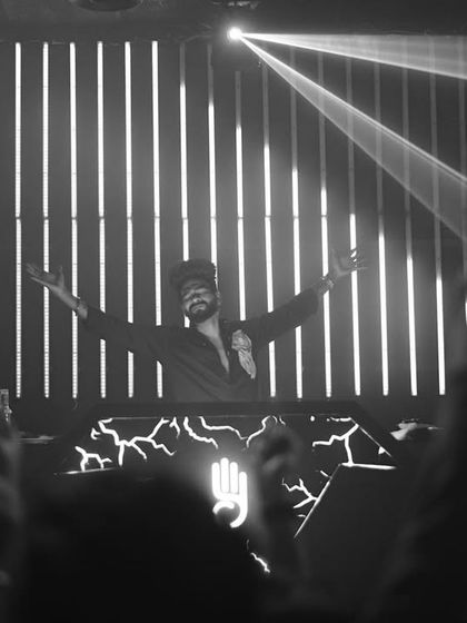 A duplicate black and white shot from Carpediem Hyderabad.