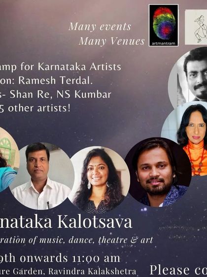 I was thrilled to be part of the Karnataka Kalotsava, an art camp celebrating music, dance, theatre, and art. It was a fantastic gathering of talented Karnataka artists.
