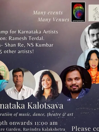 An announcement for the Karnataka Kalotsava, an art camp where I participated alongside 15 other talented Karnataka artists.