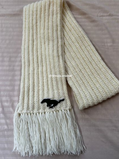 The full view of our personalized Ford Mustang muffler, a perfect custom gift for a car enthusiast.