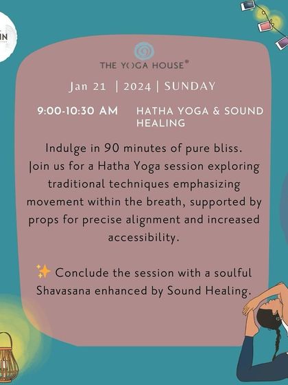 Join us for a blissful Hatha Yoga session that concludes with a soulful Shavasana enhanced by sound healing. A perfect way to reset your nervous system.