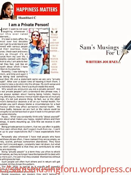 Shambhavi - Workshops & Public Speaking Words of Wisdom: My Books & Columns photo 13