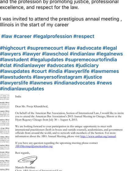 Early in my career, I was honored to be invited to the American Bar Association's Annual Meeting in Chicago. This international recognition was an important milestone in my legal journey.