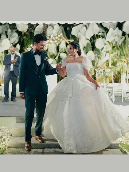 Images from beautiful Christian weddings at my venue. The stone aisle serves as a natural walkway, and the open lawn allows for classic seating arrangements, creating a picturesque chapel-in-nature feel.
