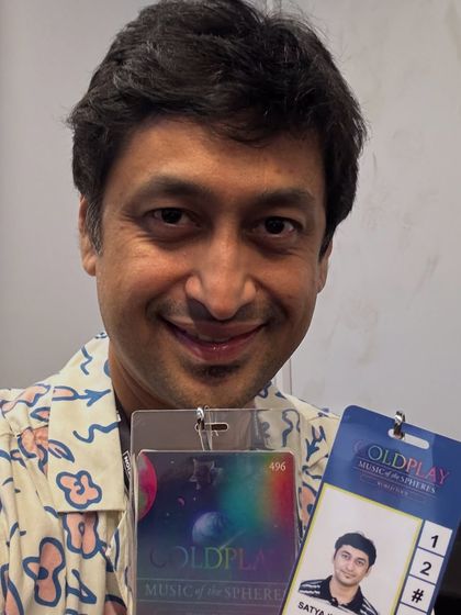 My artist pass for the Coldplay 'Music of the Spheres' tour. This little card represents a huge milestone and memories that will last a lifetime.