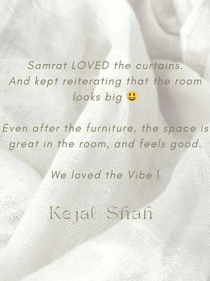 "We loved the Vibe!" - Kejal Shah. Creating the right 'vibe' is what we do. We are so happy when clients feel that the space we've created is not just bigger or better, but feels just right.