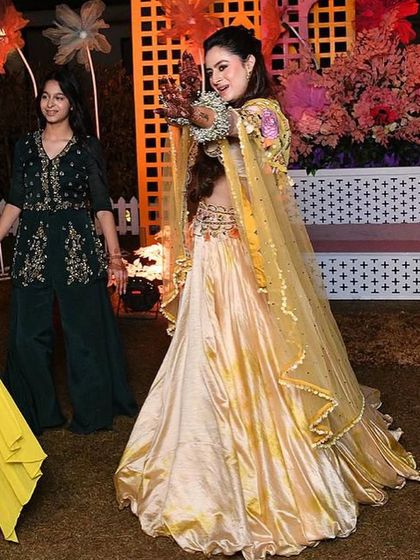 A beautiful candid moment from a client's sangeet. The joy and love are palpable.