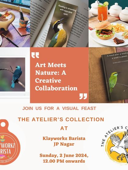 An invitation to discover The Atelier's Collection of wildlife photography stationery at our café. A perfect example of how art meets nature in our creative space.