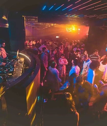 A high-angle shot of me controlling the dance floor at Cavalry The Lounge.