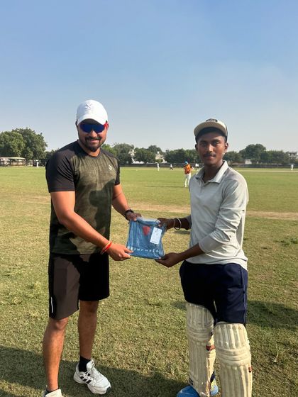 Rewarding a player for his performance in a practice match. At our academy, every match is an opportunity to prove yourself and earn recognition.