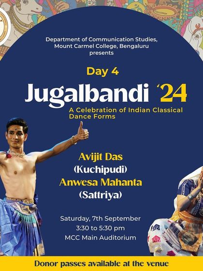 Announcing my Jugalbandi performance with Sattriya artist Anwesa Mahanta. It is always an honor to share the stage with talented artists and explore the creative possibilities of our traditions.