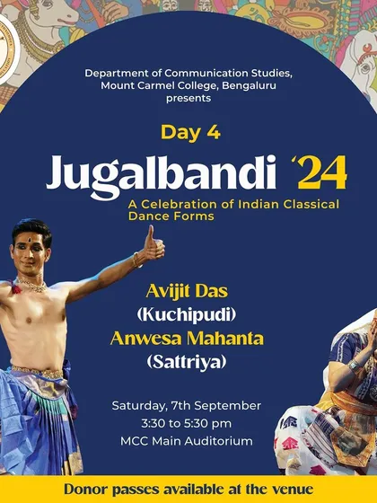Announcing my Jugalbandi performance with Sattriya artist Anwesa Mahanta. It is always an honor to share the stage with talented artists and explore the creative possibilities of our traditions.