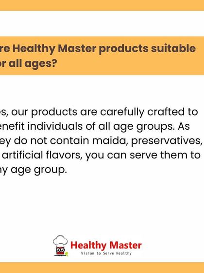Are our products suitable for all ages? Yes. Because our snacks do not contain maida, preservatives, or artificial flavors, they are carefully crafted to be enjoyed by everyone in the family, from kids to grandparents.
