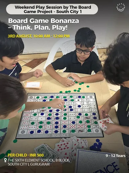 A Board Game Bonanza for older kids (9-12 years) to think, plan, and play. These sessions are great for developing strategic thinking.