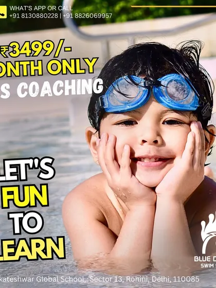 Let's make learning fun. Our kids coaching starts at just 3499 per month. With professional surveillance and a hygienic pool, your child will be floating in just a few days.