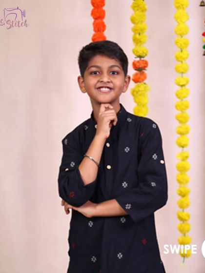 This handsome young man shows how a simple cotton kurta can look so stunning. My new range of kurtas ensures your boy will always be comfortable and stylish.