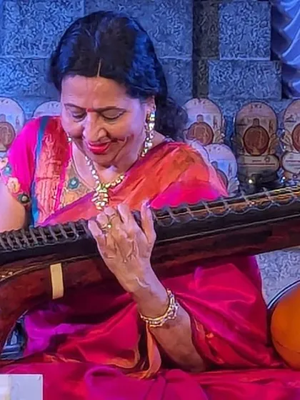 A close-up from my Shivarathri concert. The vibrant colors and the divine occasion made this a truly memorable performance.