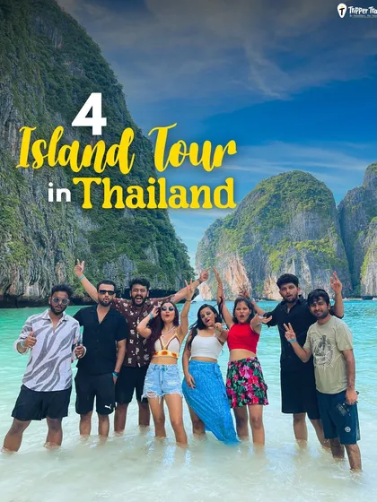 The 4-Island Tour in Thailand is a core memory waiting to happen. We hit the best spots, from the stunning cliffs of Railay Beach to the clear waters of Tup Island. It's a full day of sun, sea, and unforgettable views with the squad.