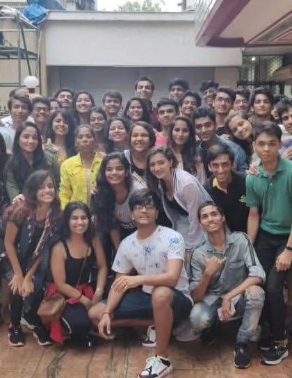 A group photo with my batch from the Shiamak One Year Programme (OYP). This is where I honed my skills as a professional dancer.