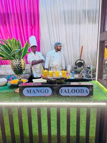 My live Mango Falooda station, a refreshing and popular Indian dessert, especially for summer weddings.