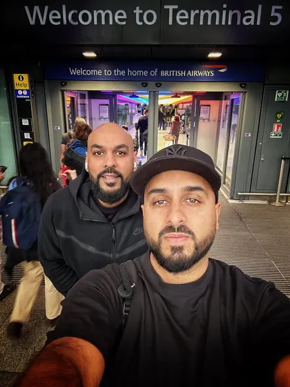 At Heathrow Terminal 5, ready to fly to Marbella for a gig. The travel is constant, but I wouldn't have it any other way.