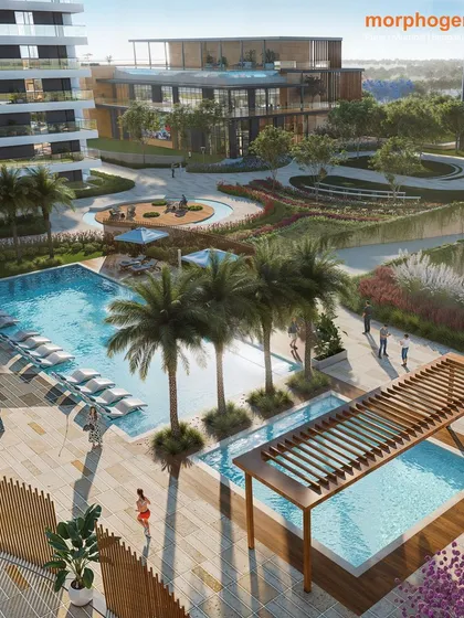 Godrej Zenith in Gurugram is a testament to successful community-centric design. The landscape features a central green spine with swimming pools, palm groves, and meandering pathways, creating a vibrant and luxurious oasis for residents.