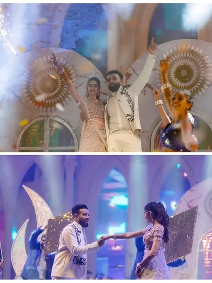 The grand finale of the couple's performance, complete with pyrotechnics. I ensure every performance has a memorable beginning, middle, and end.