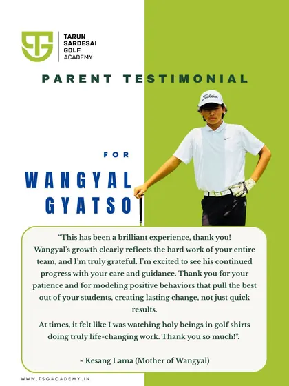 Nothing is more rewarding than seeing the positive impact we have on our students, not just as golfers but as individuals. This feedback from a parent reinforces our core mission: to create lasting, life-changing results through patience, guidance, and a commitment to bringing out the best in every athlete.