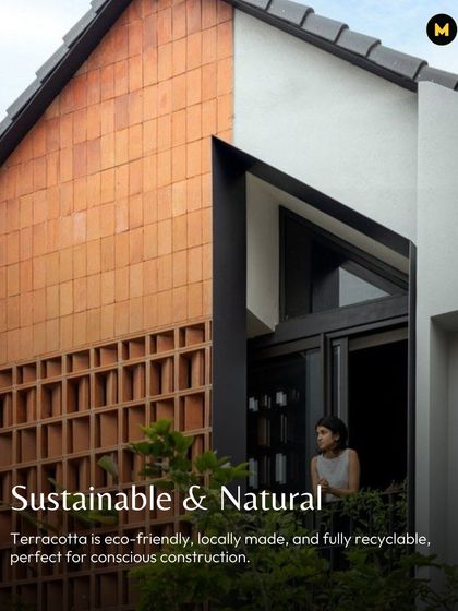 Terracotta is a sustainable and natural material that is eco-friendly, locally made, and fully recyclable. It's the perfect choice for conscious construction.