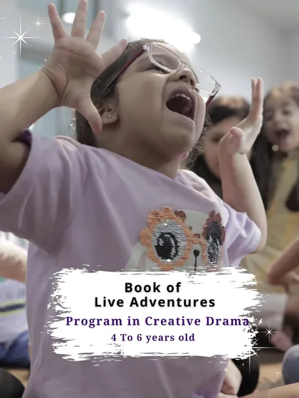 The high-energy, expressive joy of our "Book of Live Adventures" program for 4 to 6 year olds.