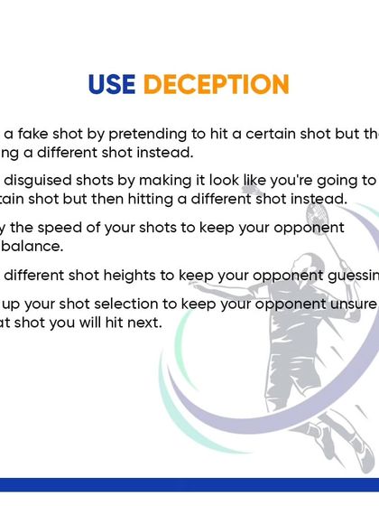 Dominate your singles matches with these essential strategies. Learn how to control the center of the court, vary your shots, use deception, and focus on footwork to keep your opponent off-balance.
