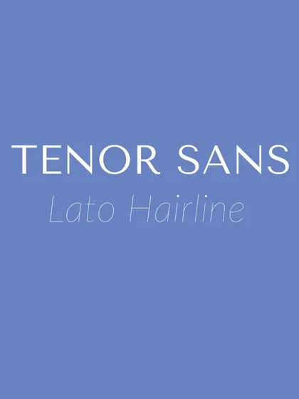 This font pairing combines the clean and readable Tenor Sans with the delicate Lato Hairline. It's a modern and minimalist combination that works well for tech, design, or lifestyle brands with a clean aesthetic.