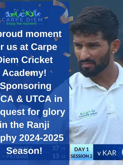 A proud moment for us as we sponsor both MPCA and UTCA in their quest for glory in the Ranji Trophy season. We are committed to supporting cricket at the highest level.