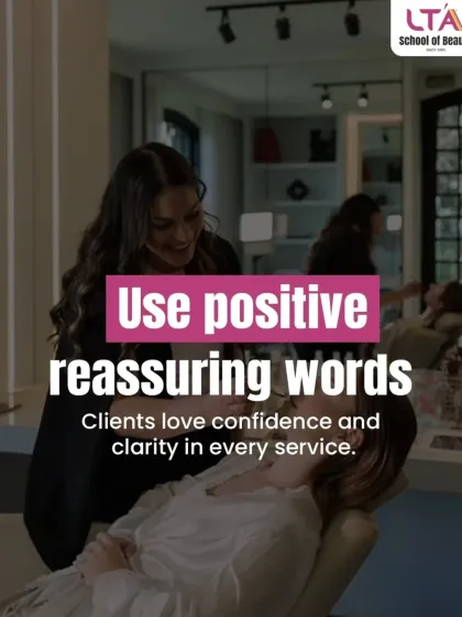 Using positive and reassuring words is key to building client confidence. At LTA, we emphasize that clear and confident communication can turn a simple service into an unforgettable experience.
