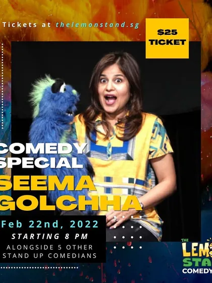 The promotional poster for my comedy special in Singapore. Headlining my first show there was a huge milestone in my career.