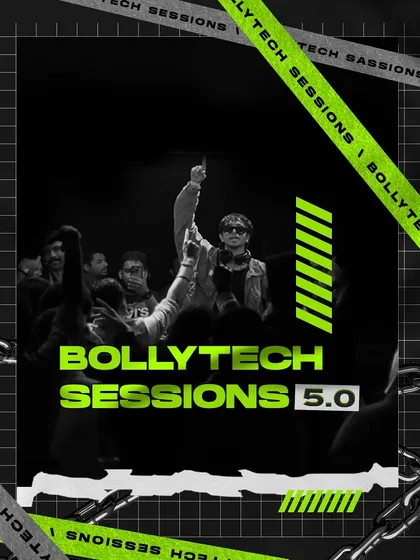 The cover for "Bollytech Sessions 5.0". This is the fifth installment of my popular series, featuring over 12 new edits and mashups.