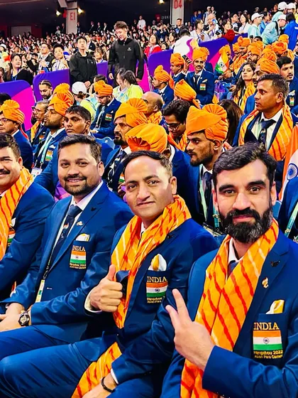 Representing India is the greatest honor. Here we are with the national para-shooting contingent, united and ready for the competition. It is a privilege to be part of this team.