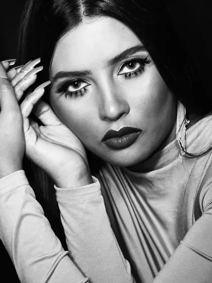 Another powerful portrait from the black and white photography series.