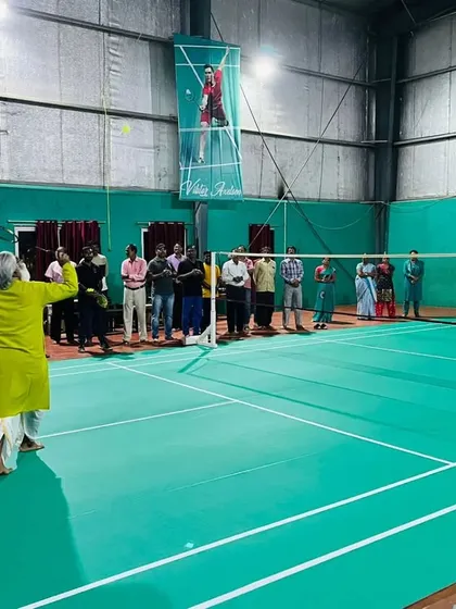 Images from the inauguration ceremony of the new court mats at Manik Sports Academy, made possible by our partners.